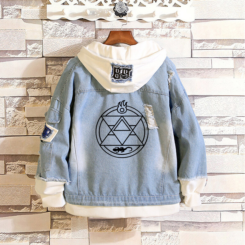 hoodie and jean jacket